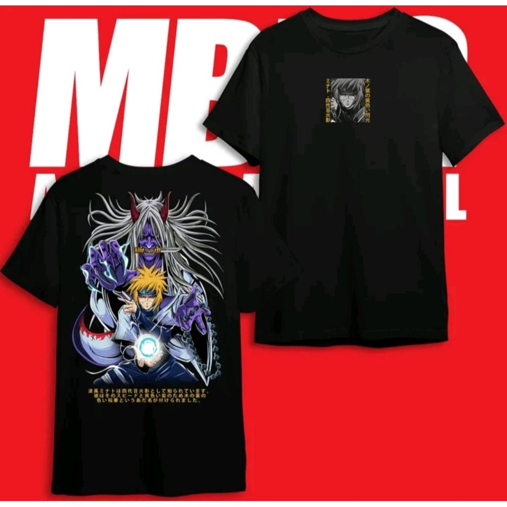 kaos anime Minato namikaze,kaos distro pria wanita