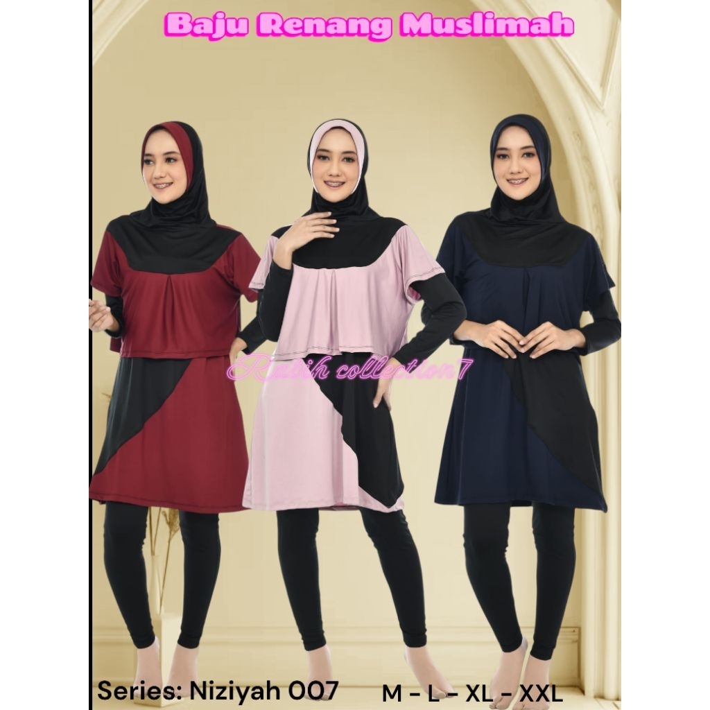 Baju Renang Muslimah dewasa Syar'i jumbo baju Renang Muslimah pakaian olahraga muslimah