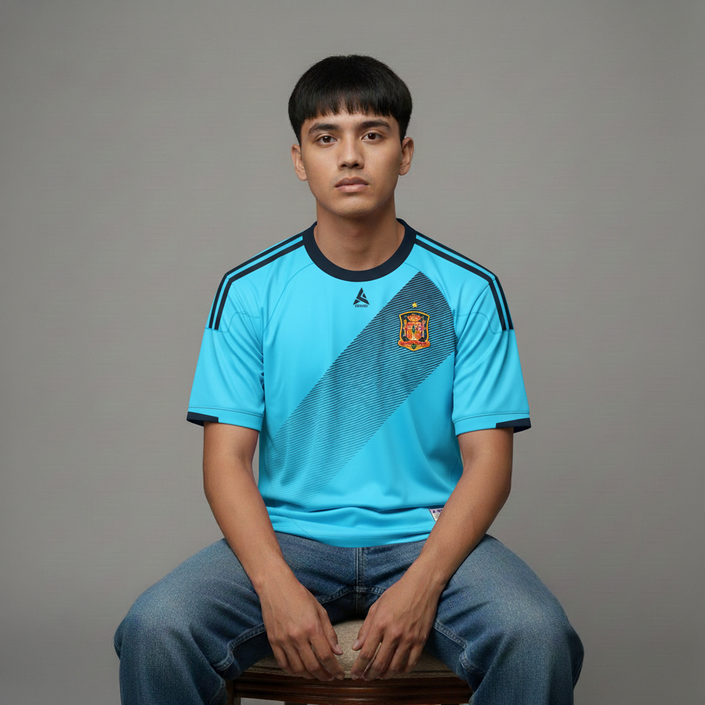 ATHLETIC SPORTWEAR - Jersey Bola Fantasy Spanyol Away 2012-2014 Fullprinting Casual - Atasan