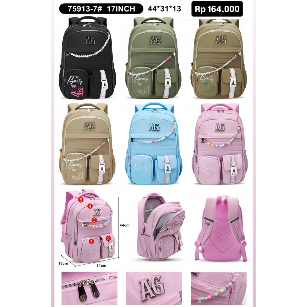 Tas Alto Girl Original Model Terbaru // Tas Sekolah Alto Girl