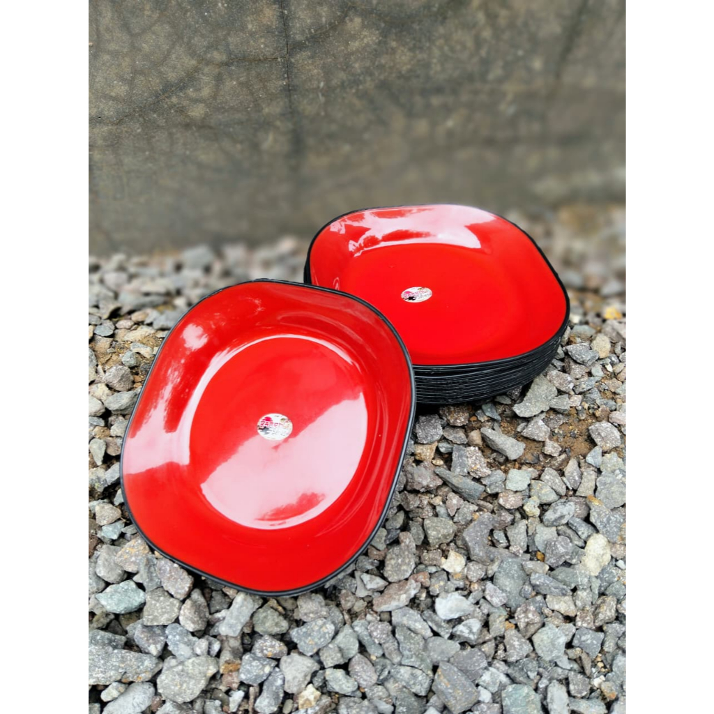 Piring Ramen - Piring Ramen Jepang Persegi - Piring Plastik - Piring Saji Plastik