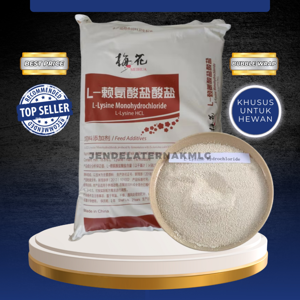 LYSINE 25 KG 1 SAK MEIHUA - Suplemen Meningkatkan Kekebalan & Bobot Untuk Ternak.