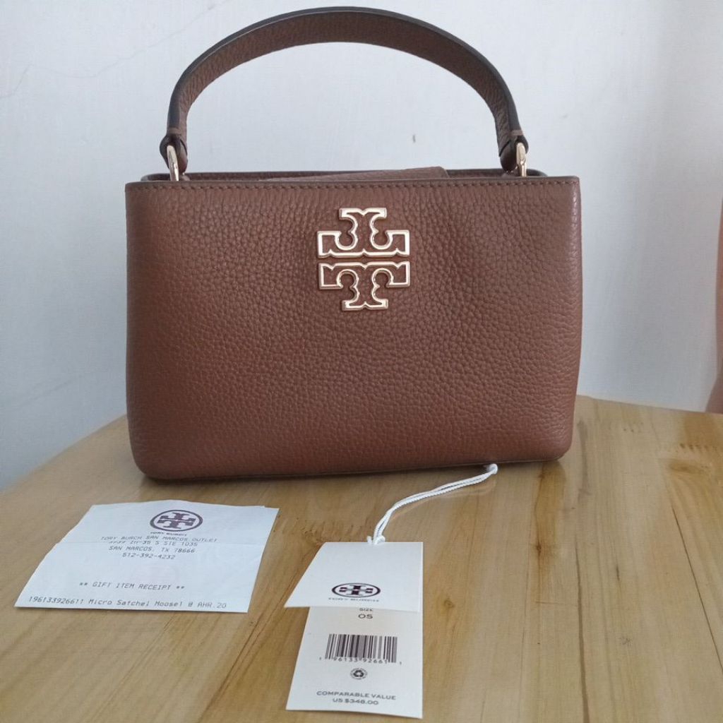 preloved tory burch britten satchel