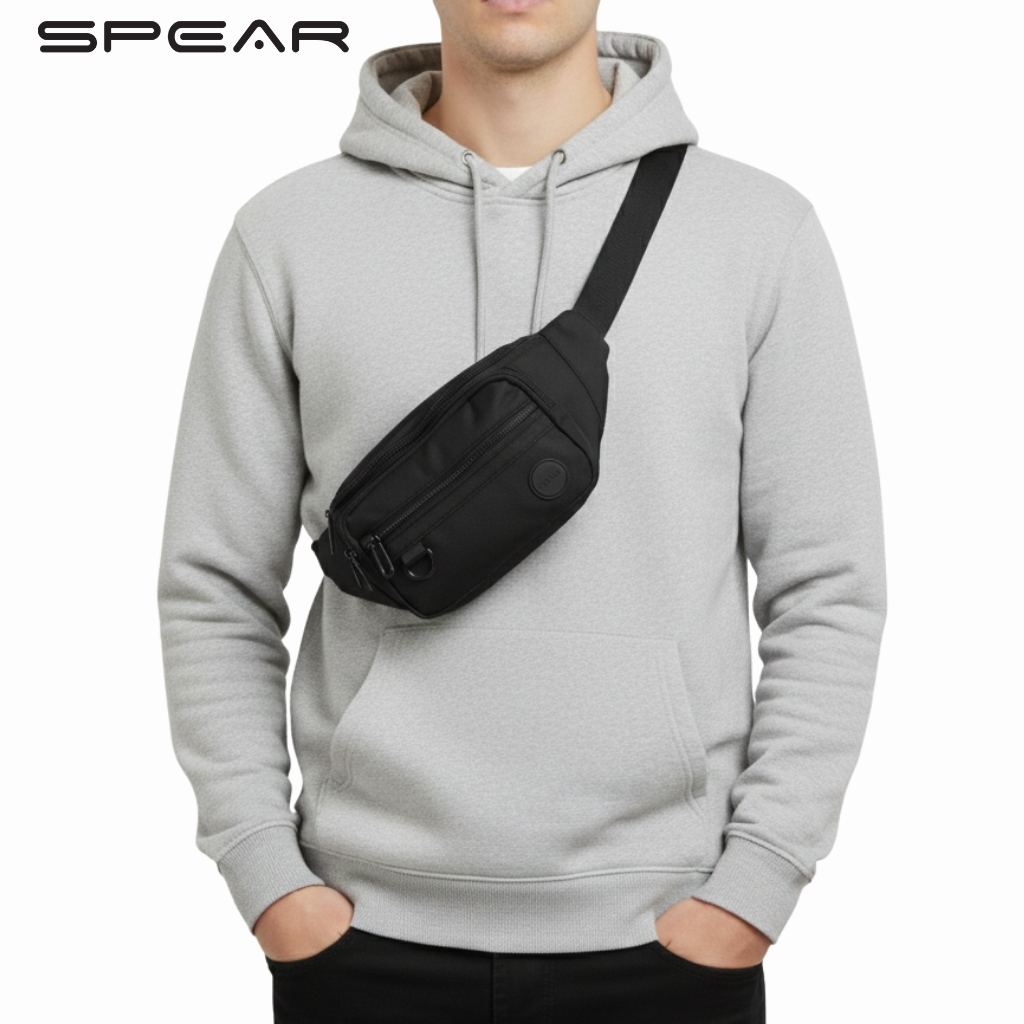 SPEAR Waistbag Import Tas Selempang Pria Casual Slingbag Import Tas Pinggang Cowok WB-10-1