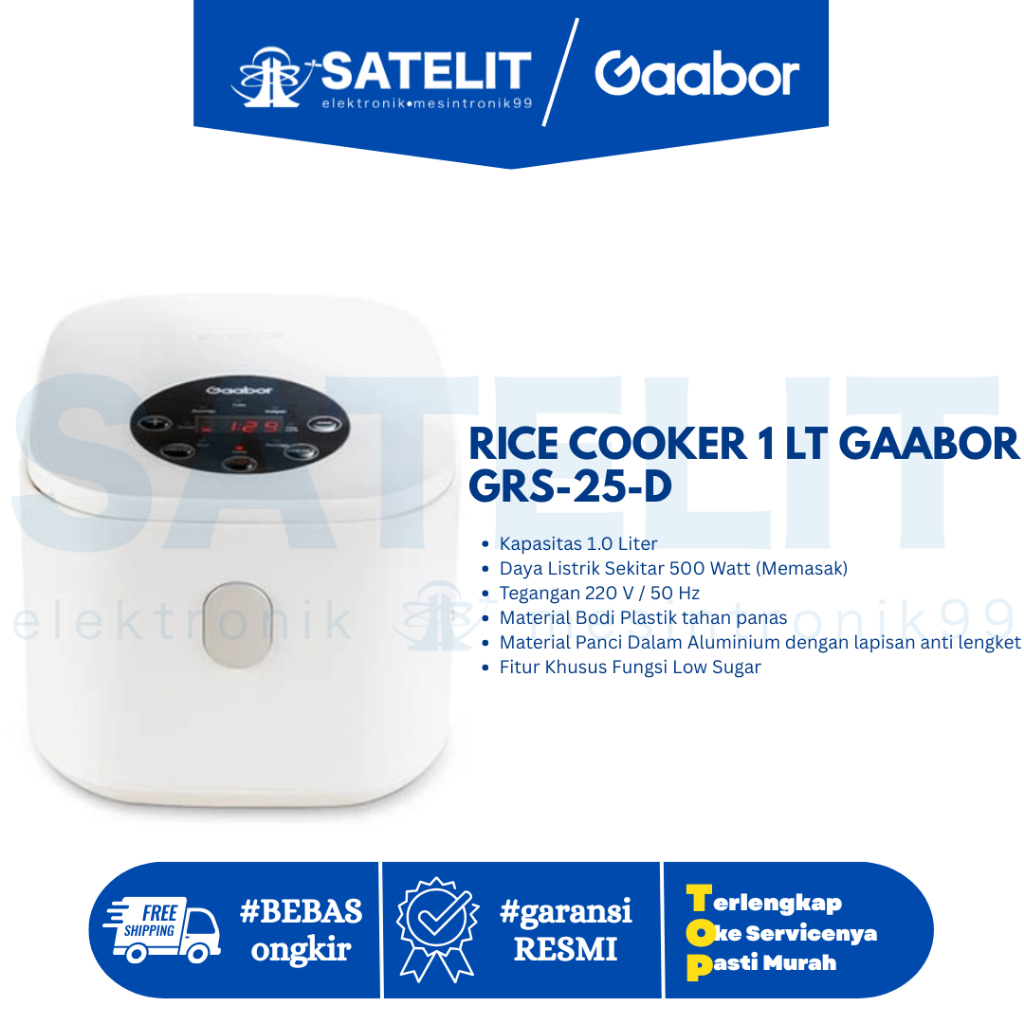 RICE COOKER 1 LT GAABOR GRS-25-D