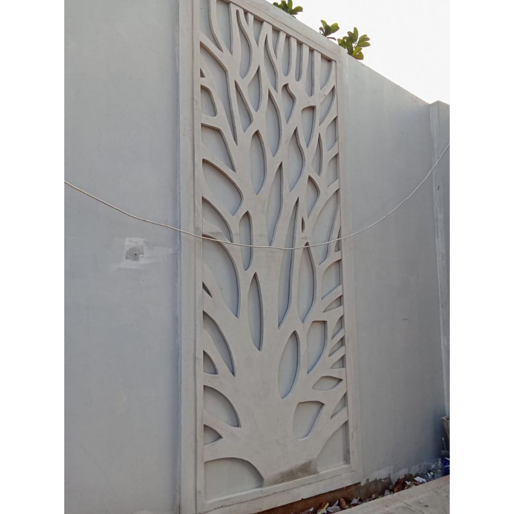 Paket GRC Krawangan Fasad | Desain Krawangan Modern Jabodetabek Motif Daun