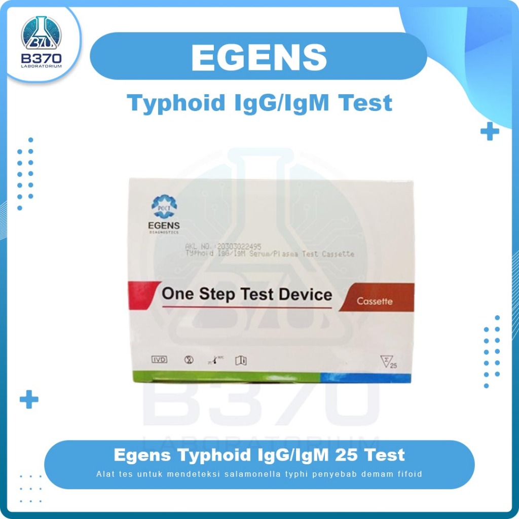 Typoid IgG IgM (Salmonella) Cassette EGENS 25 Tests