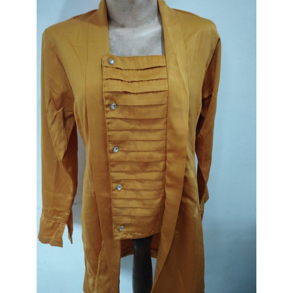 Kebaya Encim Mustard