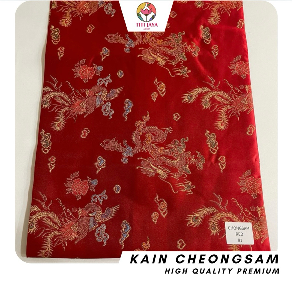 ( BOUTIQUE QUALITY TERMURAH ) Kain SILK CHEONGSAM IMLEK PREMIUM / High Quality Special Bahan Baju Im