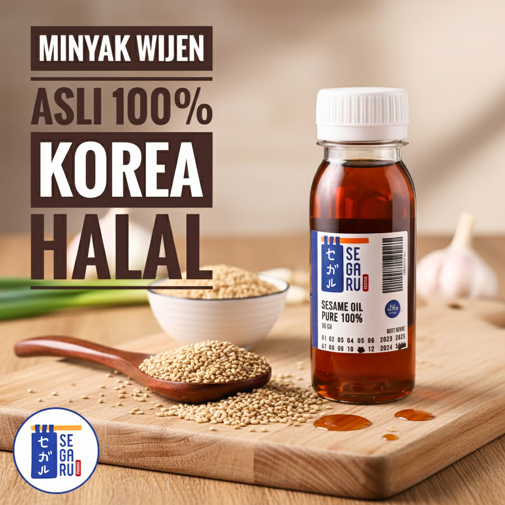Minyak Wijen Korea Asli 100% | Korean Sesame Oil 100% Halal