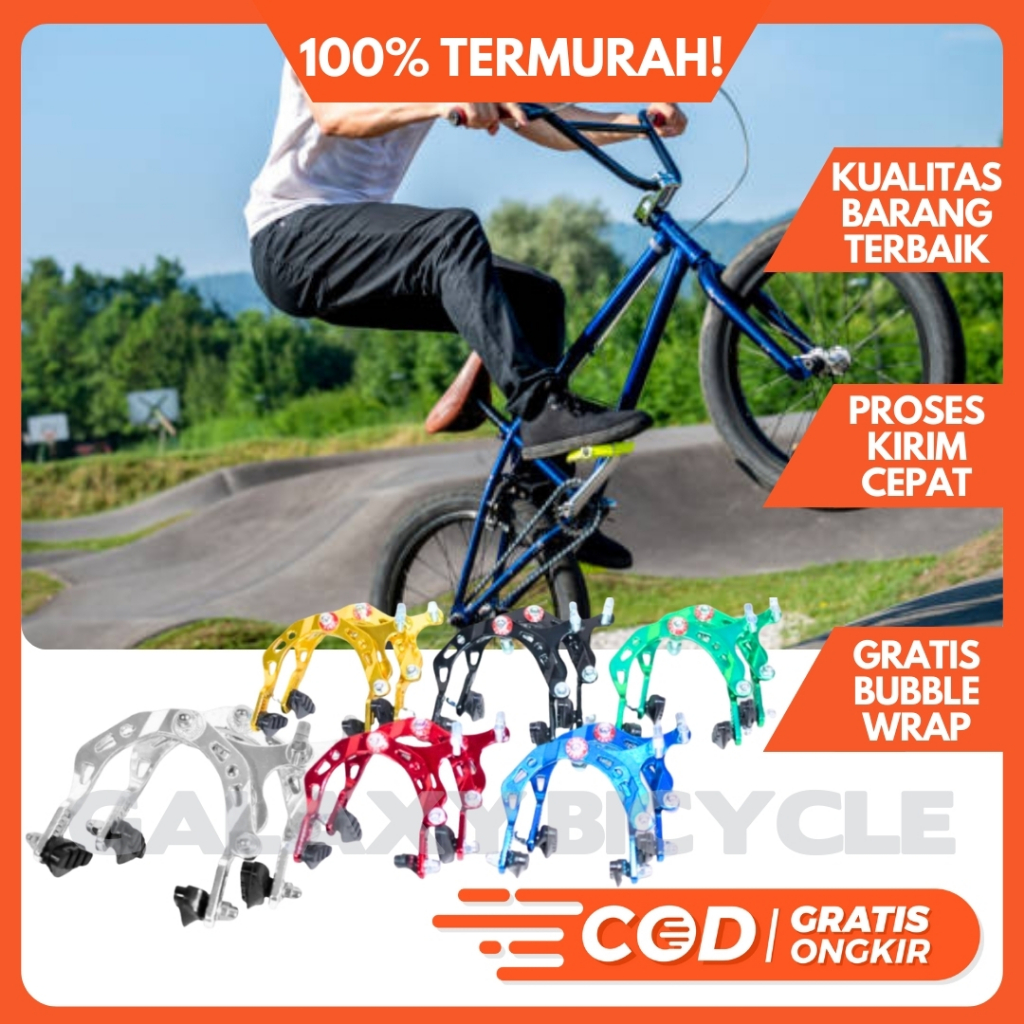 Rem Ubrake U Brake BMX Warna Anodize Alloy Sets Old School Vintage Sepeda BMX Commuter Road bike Jad