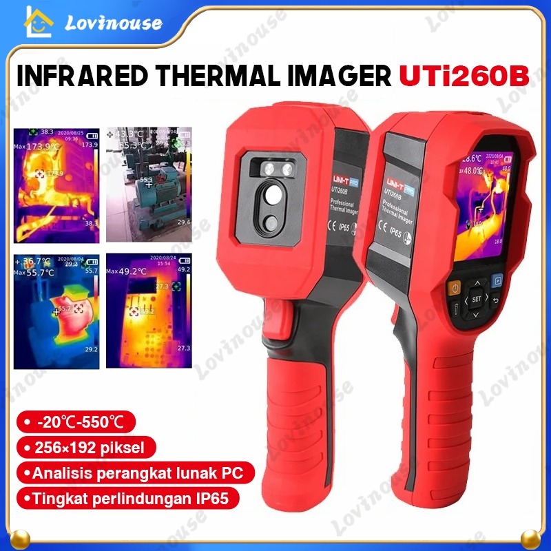 UNI-T Infrared Thermal Imager Thermal Imaging Camera UTi260B Kamera deteksi/Sensor Panas Suhu -20-55