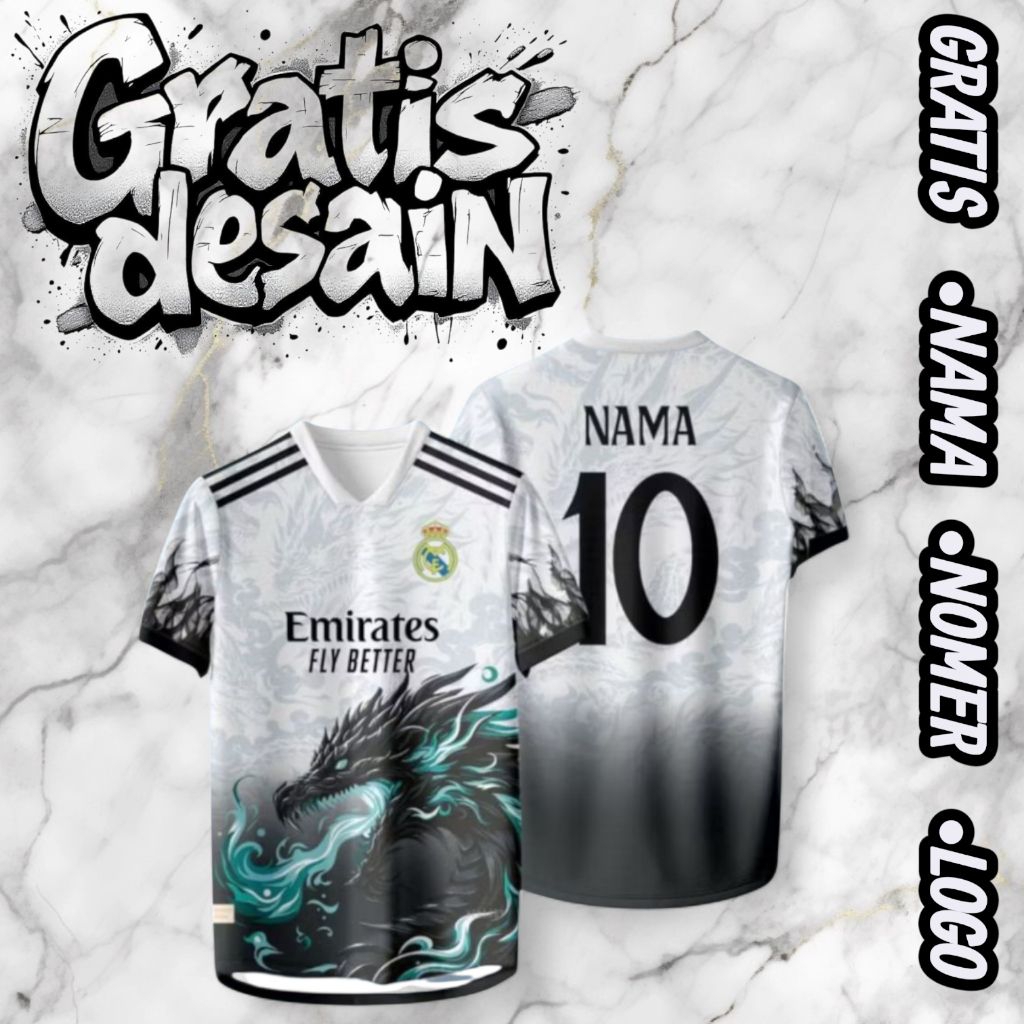 Jersey Real MADRID DRAGON 2025 -Fullprinting