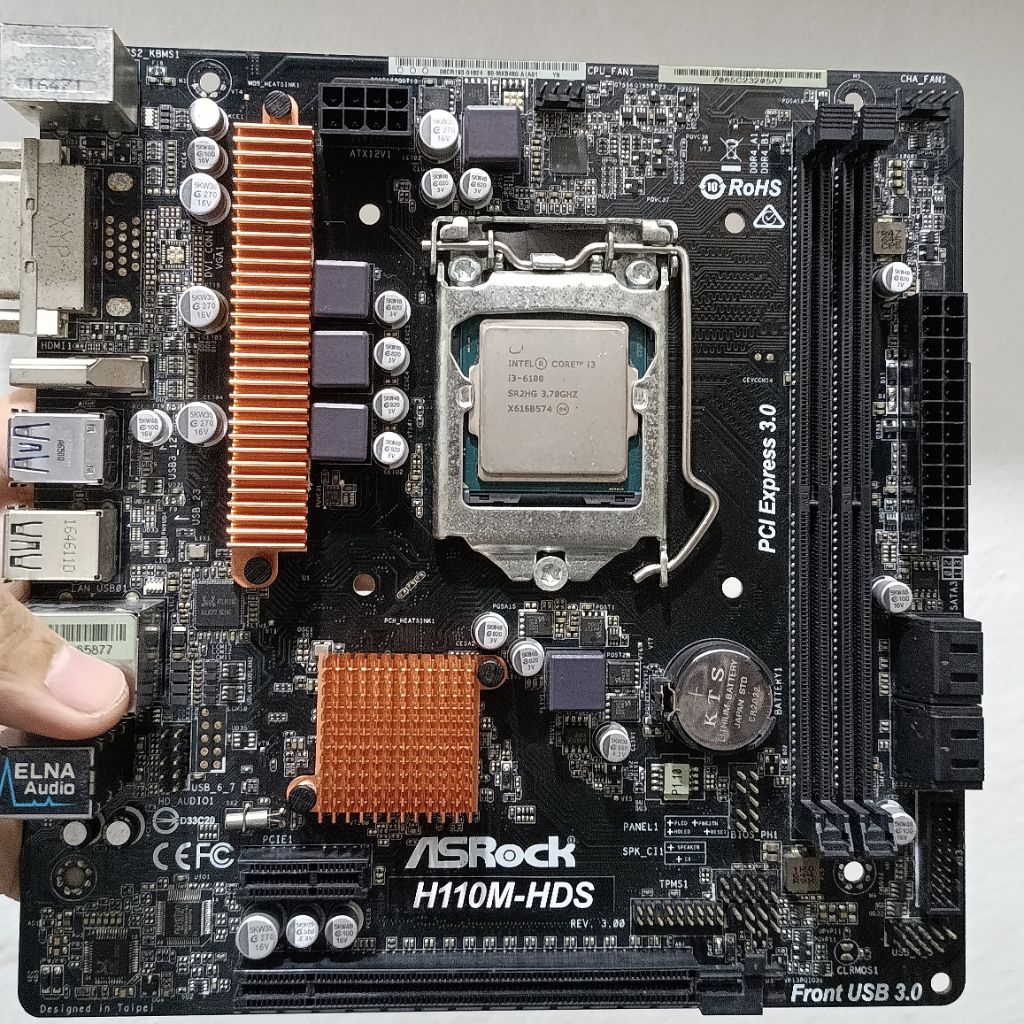 Asrock h110m hds mobo minus