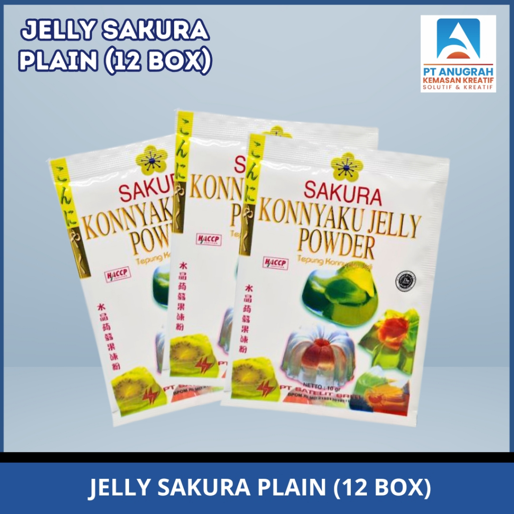 Sakura Konyaku Jelly Powder / Jelly Sakura Plain Enak Kenyal / Jelly pengganti Kelapa Degan isi 10gr