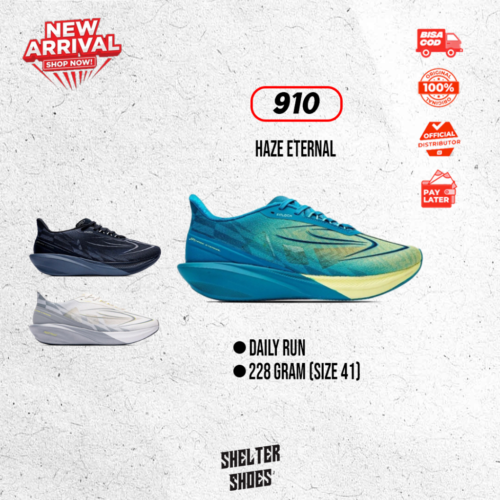 SEPATU RUNNING NINETEN 910 HAZE ETERNAL RUN 3 WARNA SPEED SESSION SEPATU LARI SEPATU RUNNING PRIA DA