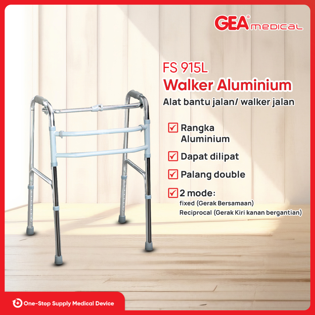 GEA Walker (Alat Bantu Jalan - Palang Double) FS 915L (Reciprocal)