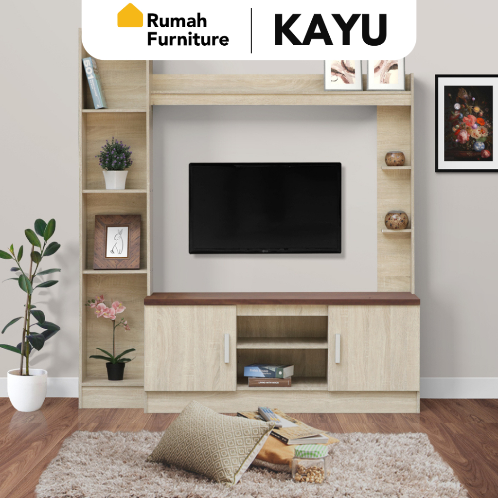 FLORIDA Rak TV Meja TV Pajangan Lemari Buffet Kayu Modern Minimalis