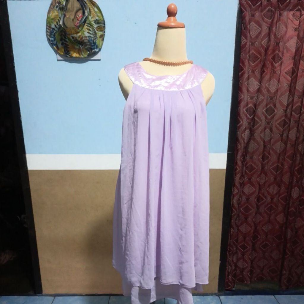 Dress Lilac Kutungan pesta