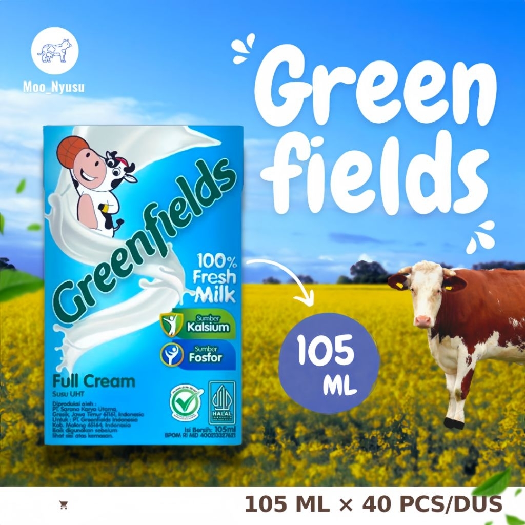 greenfields susu uht dus 40 pcs murah