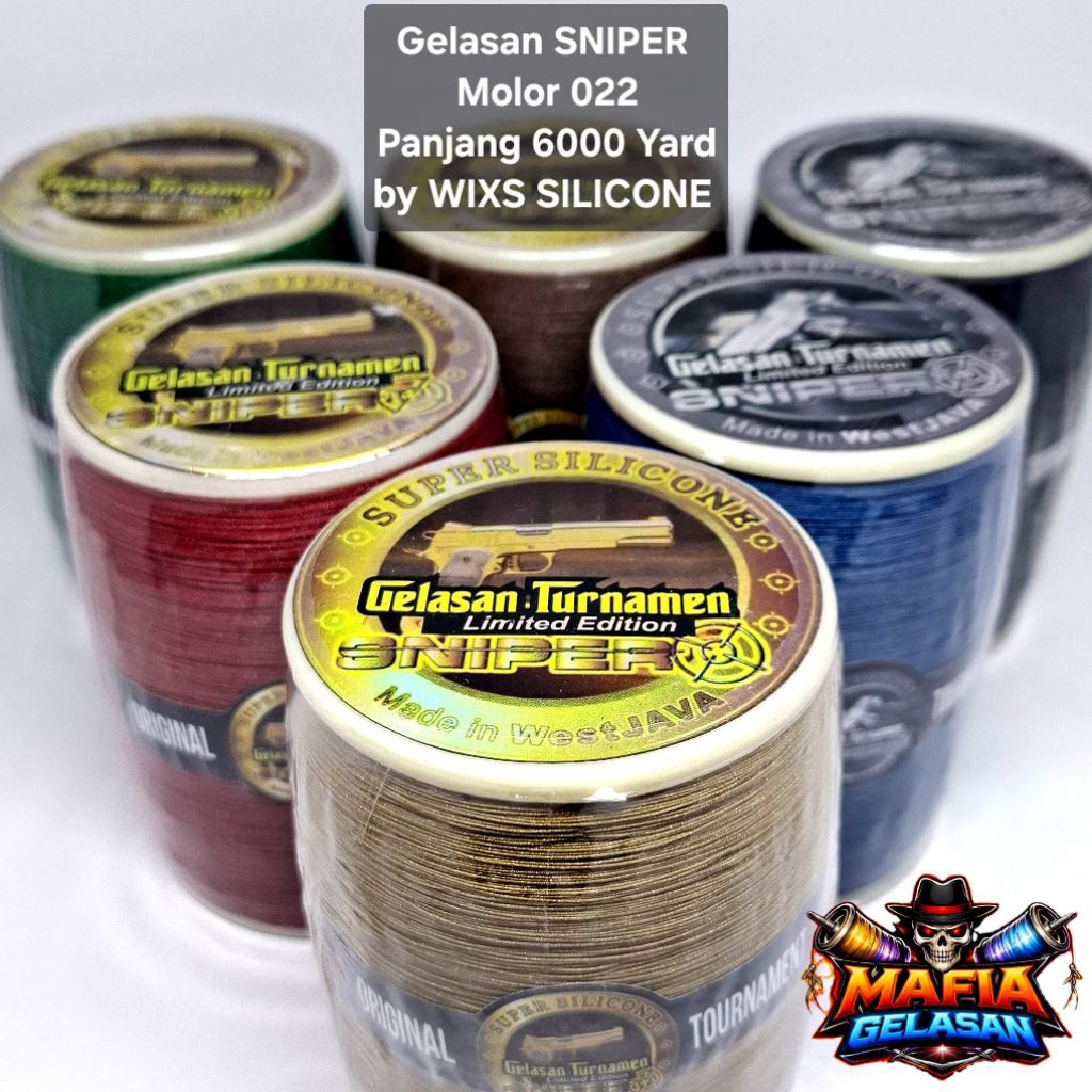 Gelasan SNIPER 6000 Yard Molor 022 Super Tajam by WIXS SILLICONE Mafia Gelasan