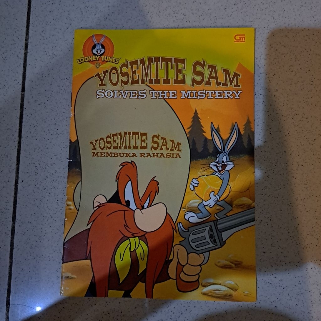 Buku Cerita Anak Looney Tunes Membuka Rahasia-Vintage Looney Tunes Comic Book featuring Yosemite Sam
