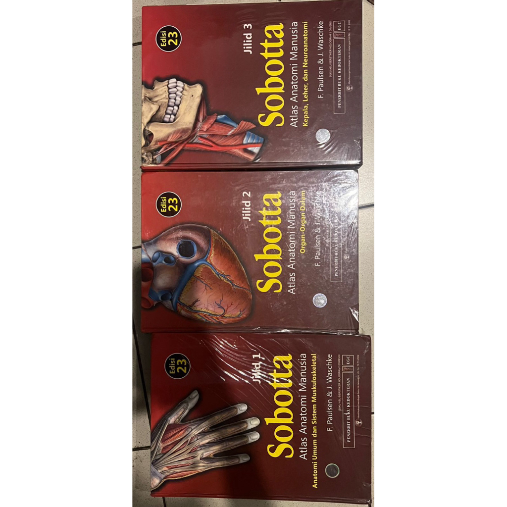 sobotta edisi 23 jilid I II III (preloved)