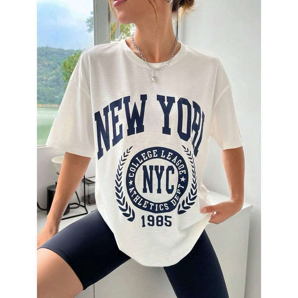 Kaos New York NYC Baju Couple Branded Distro Kaos Import Kaos Premium Baju Korea Baju Wanita Origina