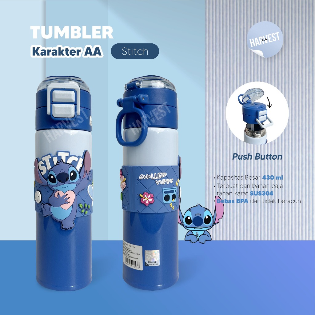 TUMBLER STAINLESS KARAKTER/ TUMBLER STAINLESS ANAK / TUMBLER KARAKTER AA