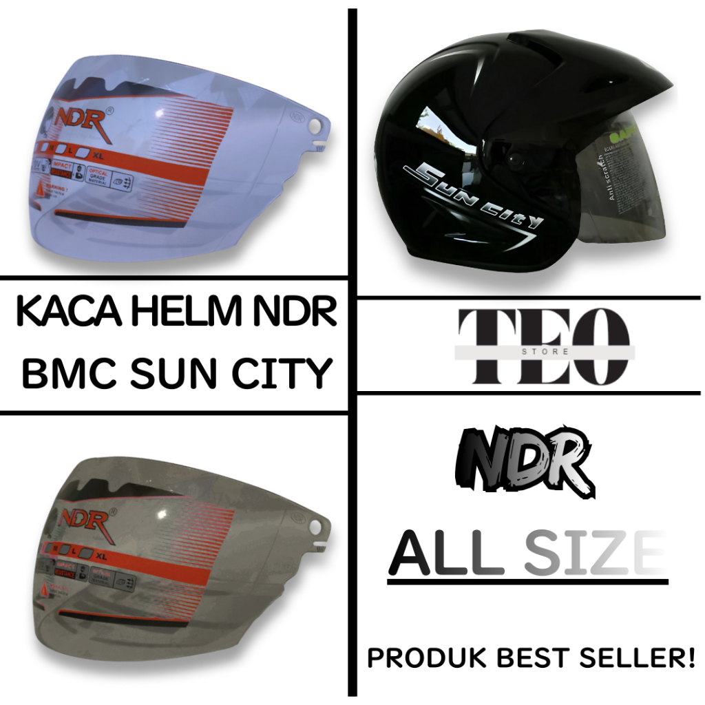 Kaca Helm BMC SUN CITY Visor Helmet Berkualitas