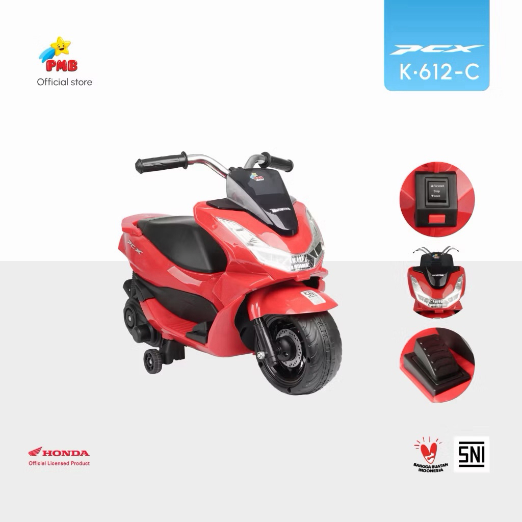 PMB TOYS MAINAN ANAK MOTOR AKI HONDA PCX K612C - PMB TOYS