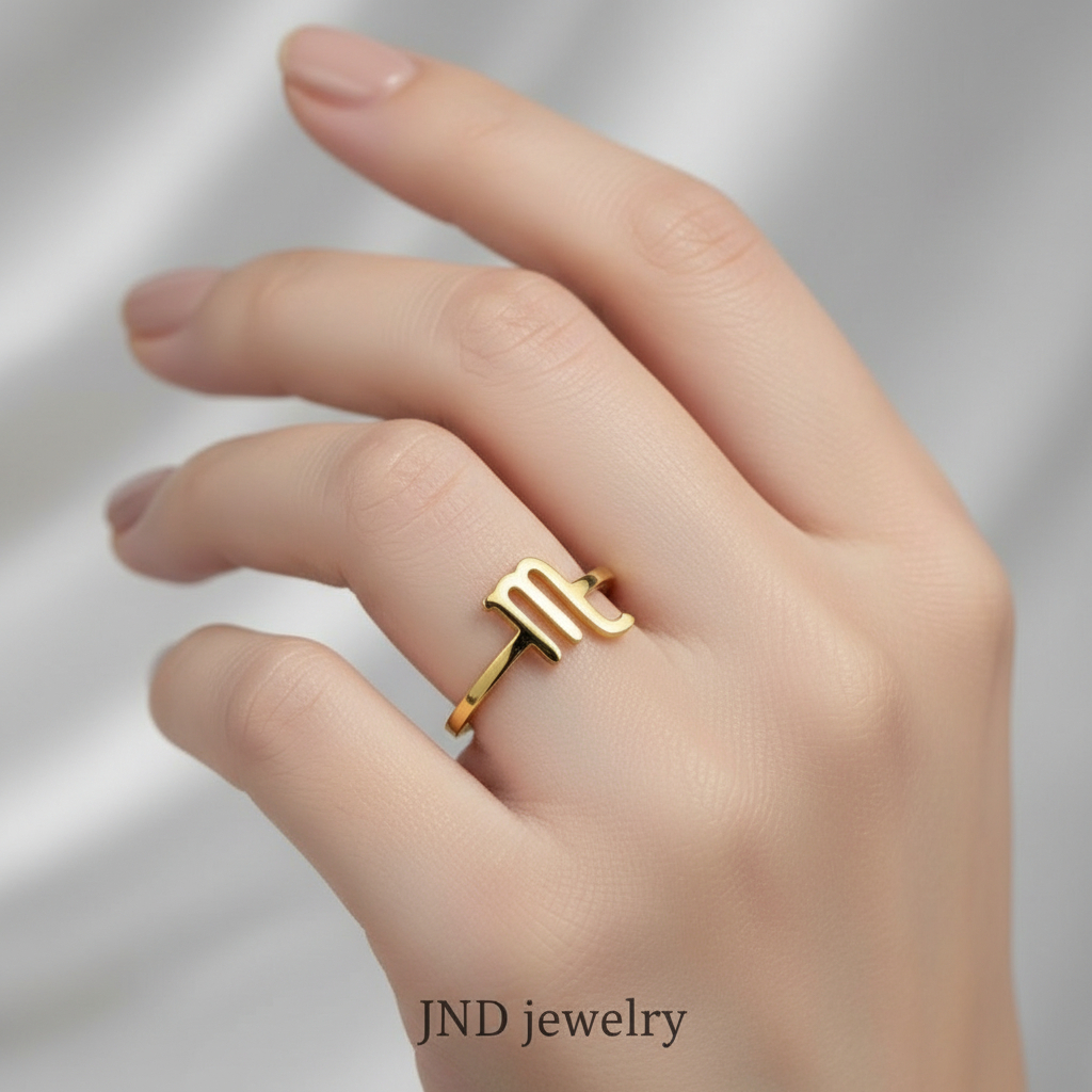 Cincin Zodiac Wanita Pria Minimalis Suasa Asli – Gold Rose Gold Silver | JND Jewellery