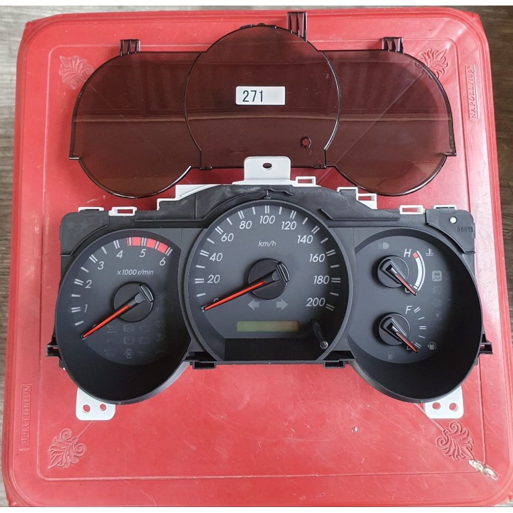 SPEEDOMETER ASSY 83800-F0271/281 TOYOTA FORTUNER DIESEL MANUAL TAHUN 2008-2011
