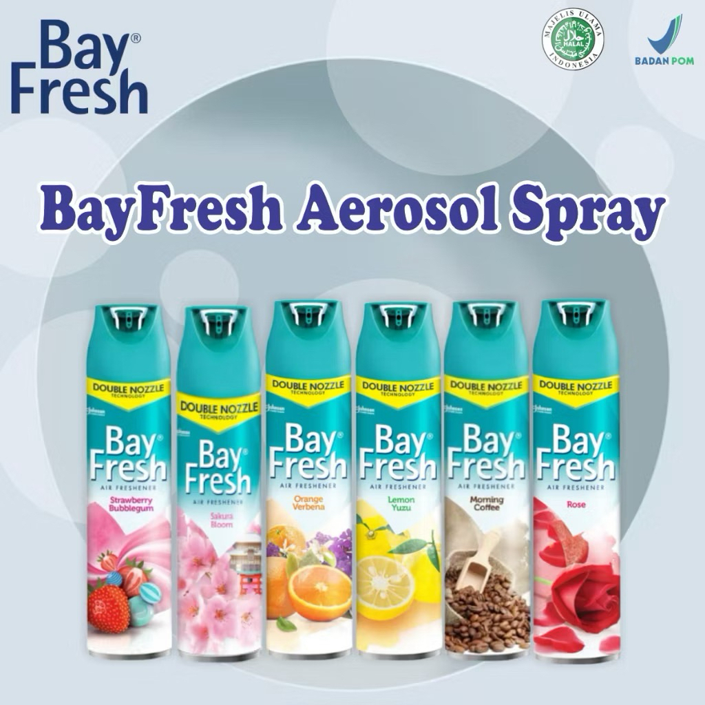 BayFresh Aerosol Spray 225ml Pengharum Ruangan