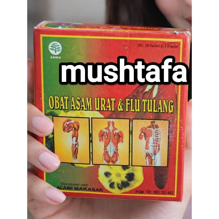 RSH kapsul ambm alam makasar Asli 20 sachet | obat asam urat dan flu tulang Plus Buah Merah & Mengku