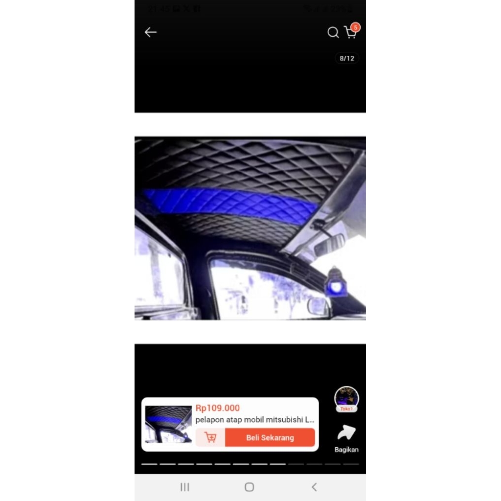 lapis plafon mobil pick up universal