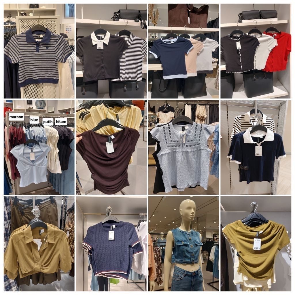 [SALE]JASTIP CROP TOP H&M wanita