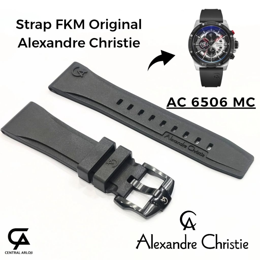Strap FKM Rubber Alexandre Christie AC 6506 MC Original