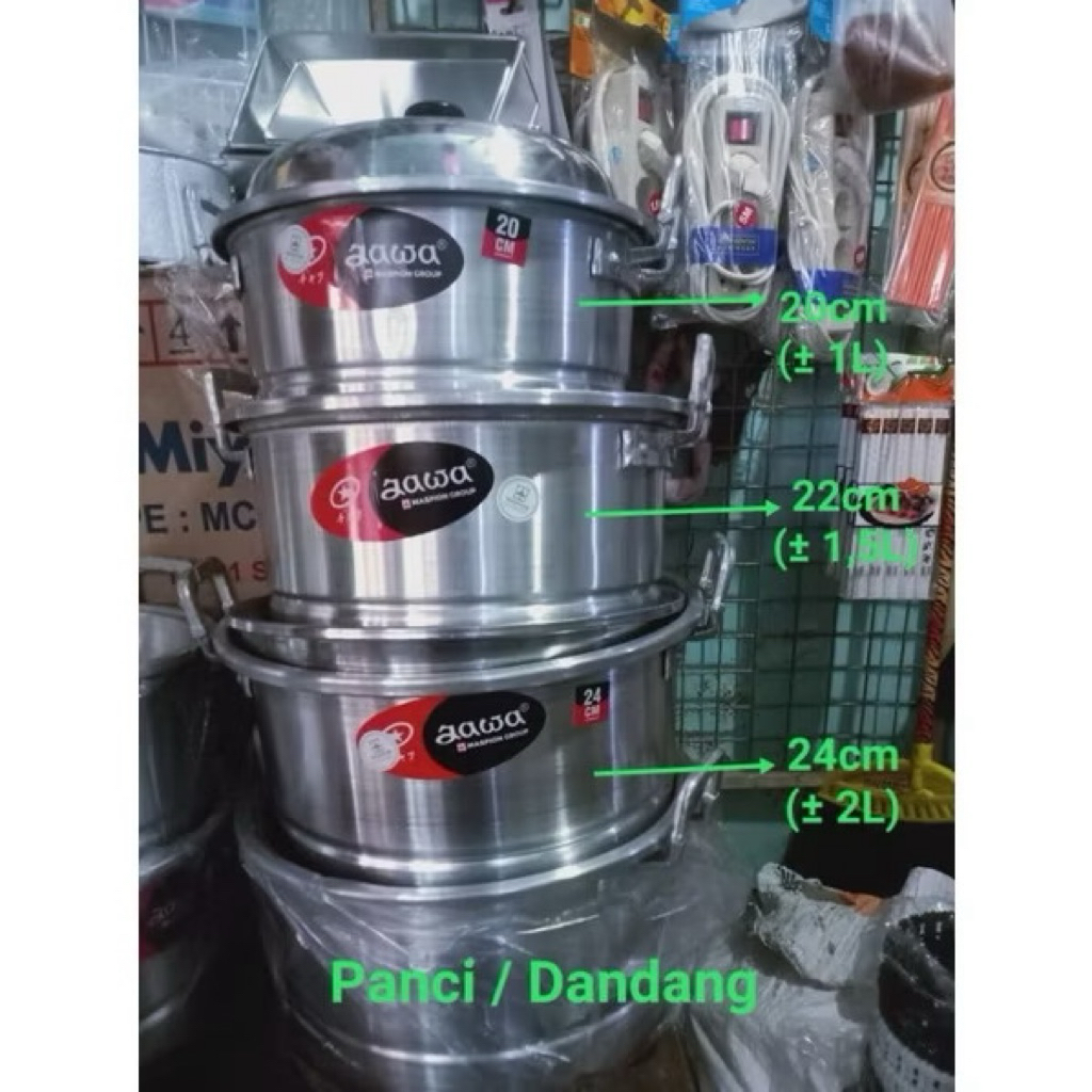 Panci Plus Sarangan / Dandang / Langseng Merk Jawa Maspion