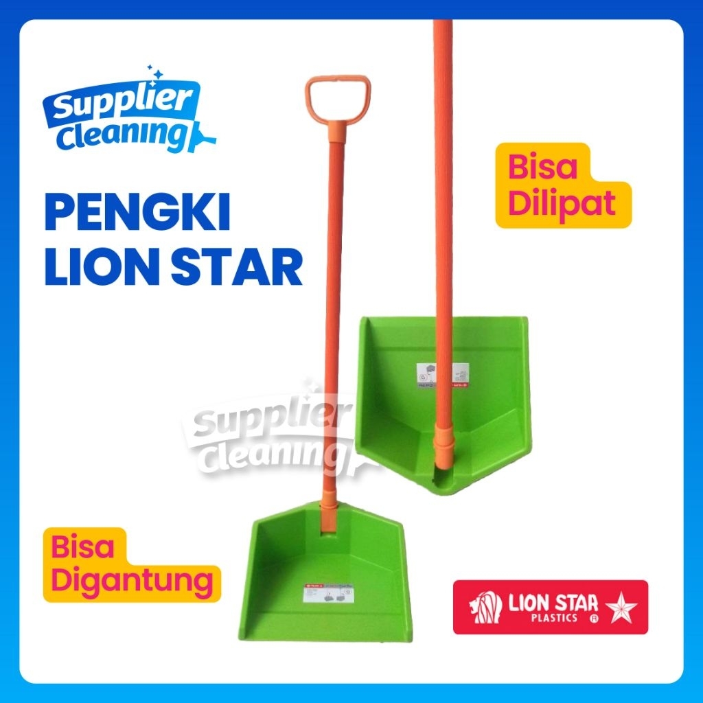 Pengki/Serokan Sampah Lion Star Beta Dustpan Serok Sampah Plastik | Bisa dilipat Lion star