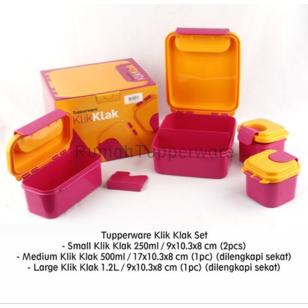 Klik Klak Set Tupperware