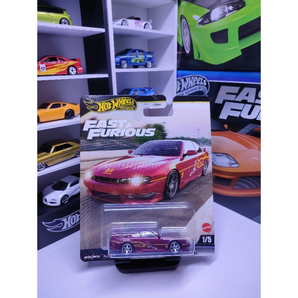 Hot Wheels Fast and Furious Nissan S14 Premium Ban karet Original