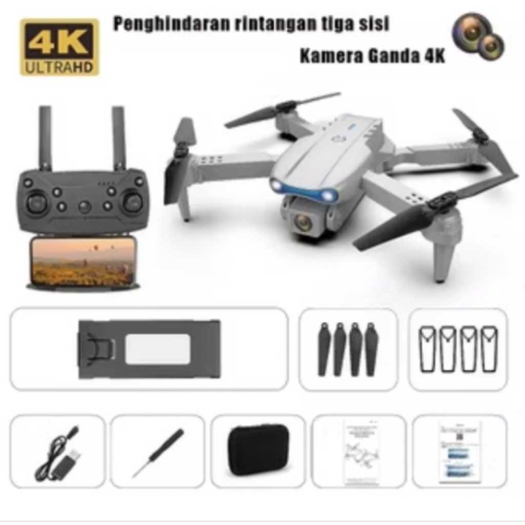 Smart Drone E88 pro  Dual camera HD , wifi FVP kamera HD