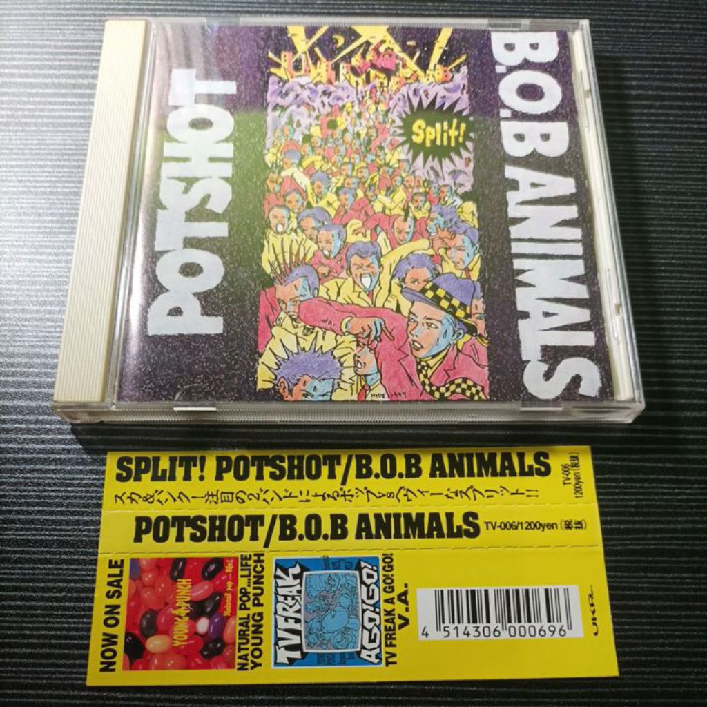 CD POTSHOT / B. O. B ANIMALS - SPLIT / JAPANESE RELEASES