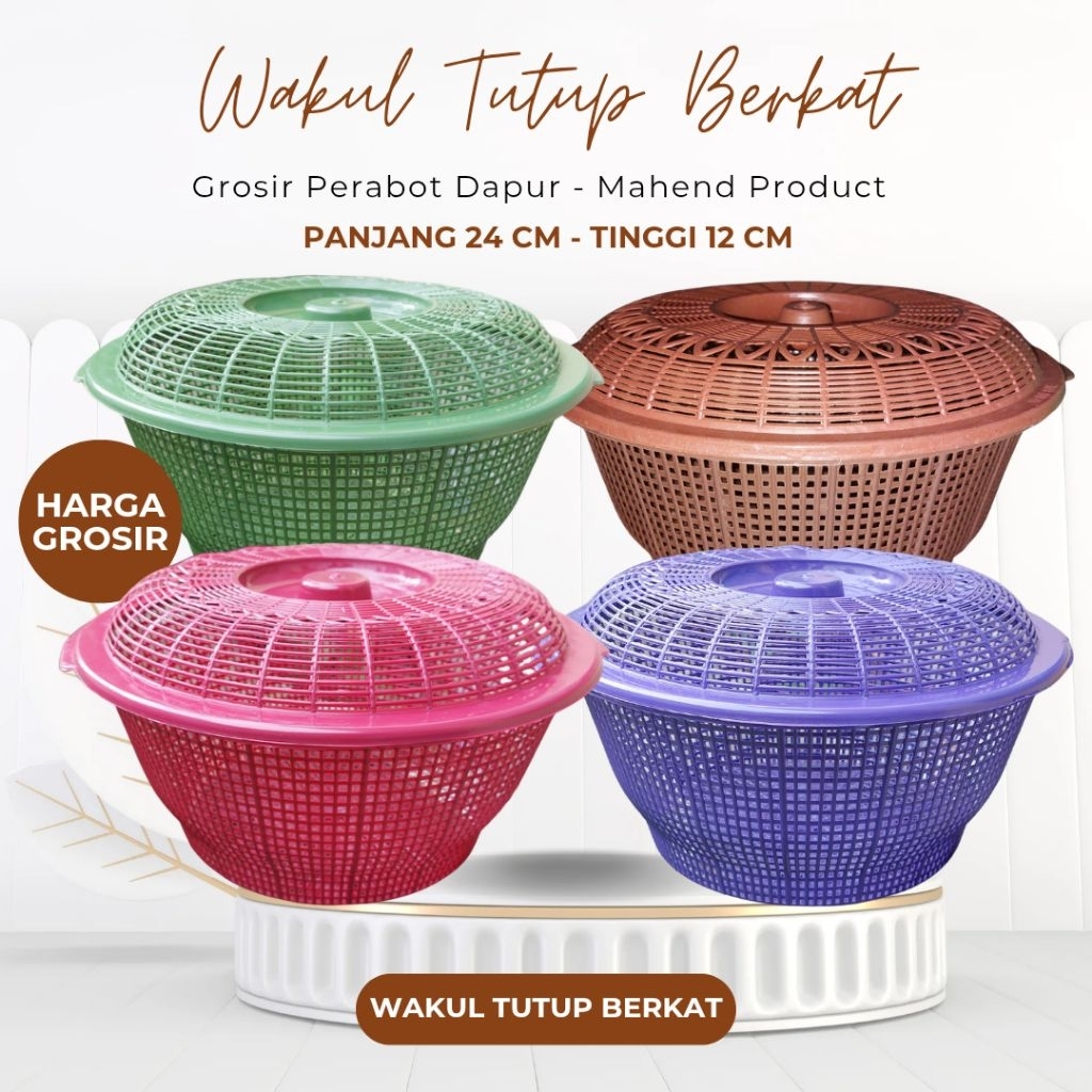 WAKUL PLASTIK TUTUP NASI BERKAT / WAKUL NASI HAJATAN / WAKUL HAJATAN