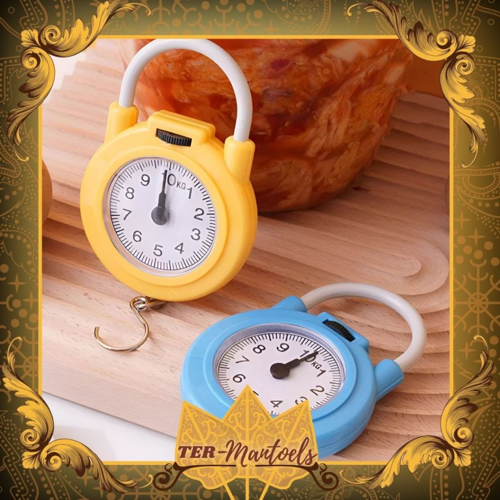 Timbangan Gantung Portabel 10kg Alat Timbang Praktis Timbangan Mini Manual Timbangan Gantung