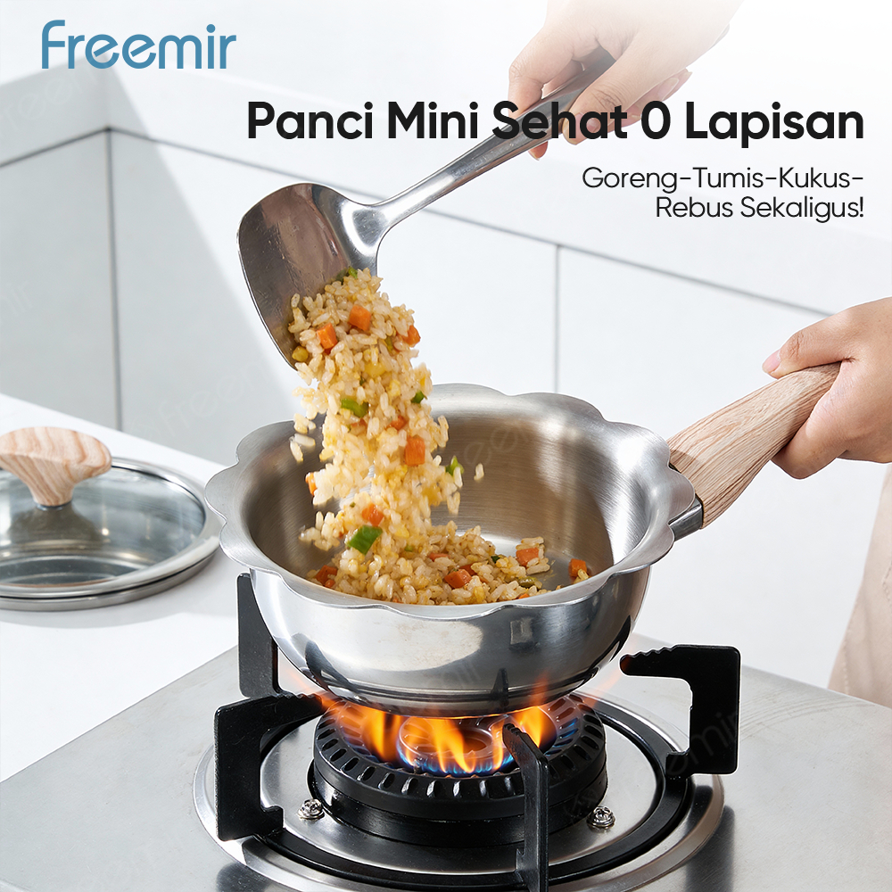 [MPASI] freemir Panci MPASI 16cm 316 Stainless PFOA Free Panci Susu Anti Lengket Tanpa Minyak Makana