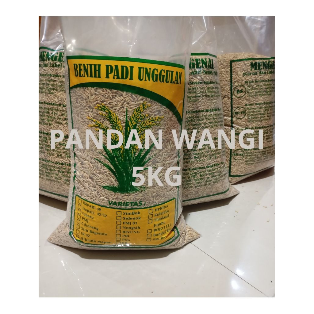 Benih padi unggul PW PANDAN WANGI 5 KG benih padi unggul berkualitas pandan wangi