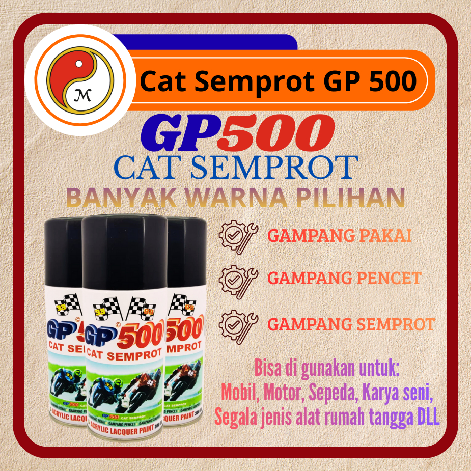Cat Semprot GP500 / Pylox GP-500 300cc – Aneka Warna | Spray Paint Serbaguna - Cat dasar - Cat HI-TE