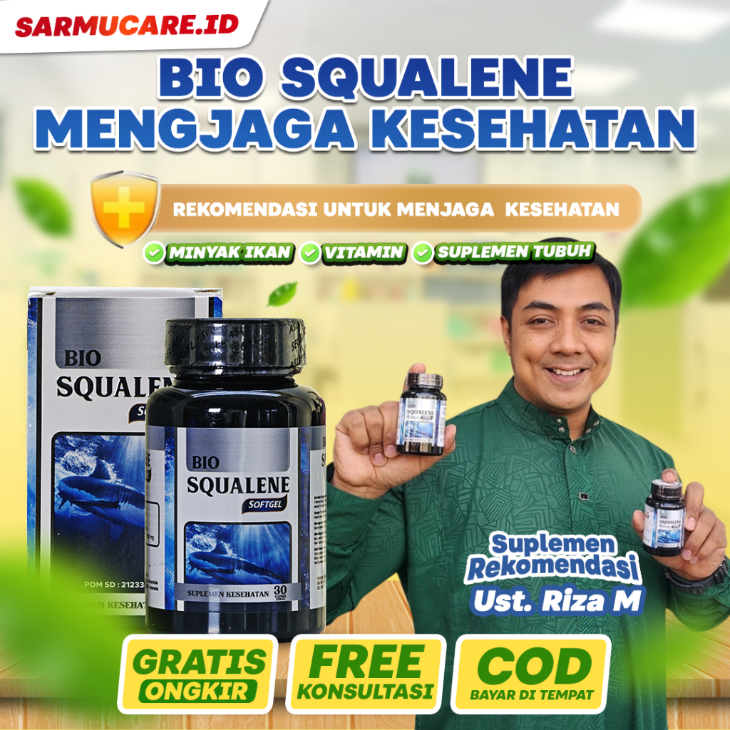 Bio Squalene Softgel - Minyak Ikan dengan Omega 3 untuk Anak Dewasa Untuk Memelihara Kesehatan